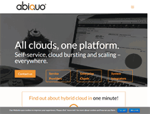 Tablet Screenshot of abiquo.com